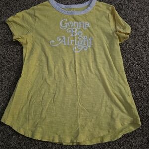 Yellow T-Shirt with White Trim